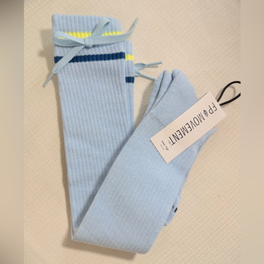 FP Movement by Free People Sky Blue Knee-High Socks - Picture 2 of 2